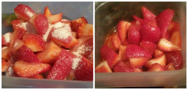 Your strawberries on sugar